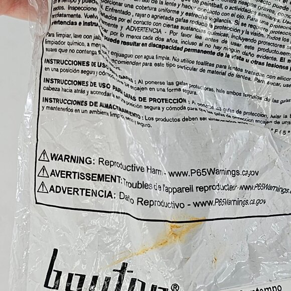 Bouton Optical Clear Anti-Scratch Anti-Fog Safety Goggles Contempo Style - Picture 8 of 8